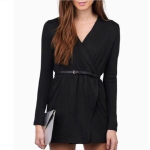 TOBI That's a Wrap Long Sleeve Wrap Dress
